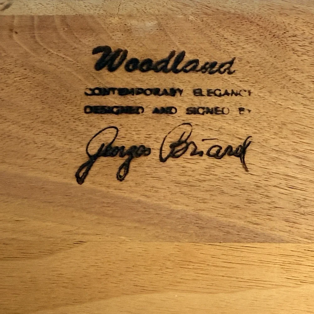 Vintage Georges Briard Woodland Footed Cheese Board 16" x 7.5" No Knife MCM READ - Picture 6 of 11